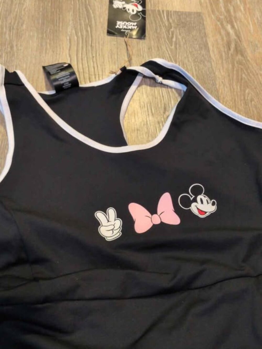 Disney Mickey Mouse Activewear Dress with Built-in Shorts new size large - Picture 4 of 6